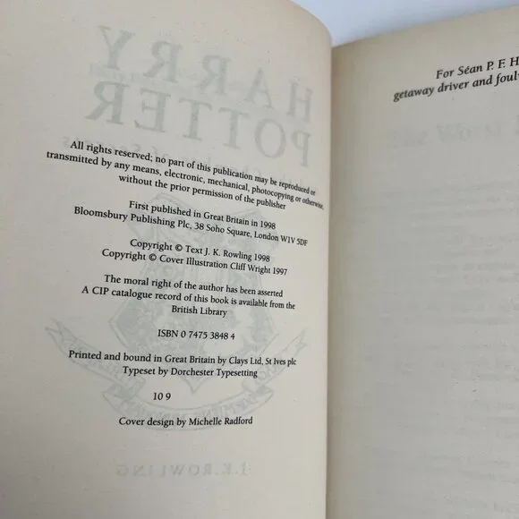 Lot of 5 Harry Potter Bloomsbury UK Book Stone Chamber Prisoner Goblet Hallows - Picture 16 of 16